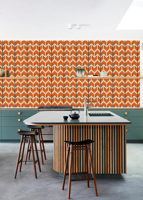 Catchii Behang Ikat Arrows beige/white