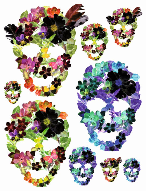 Sanders & Sanders muursticker gezichten paars, groen en roze - 85 x 65 cm - 600277