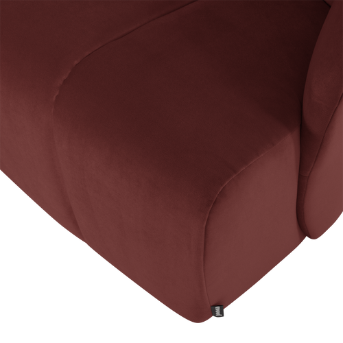 WOOOD draaifauteuil Mojo - Velvet - Kastanjebruin - 75x68x77