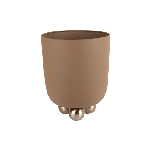 Present Time bloempot Estilo Medium - bruin - Ø23cm - vtwonen shop