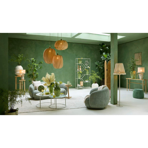 Light & Living poef Sibiu - groen - Ø50cm