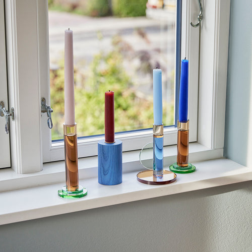 Hübsch kandelaars Comet - kristal - ø7xh13, ø7xh17cm - vtwonen shop