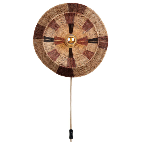 GOOD&MOJO wandlamp Serengeti - bruin - Ø45cm