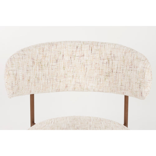 Housecraft Living Claes Eetkamerstoelen Gemêleerd Off-White - Set van 6
