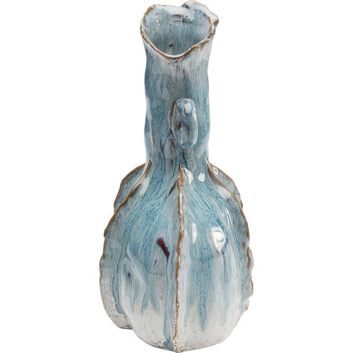 Kare Design Vaas Mina blauw met handgrepen - vtwonen shop