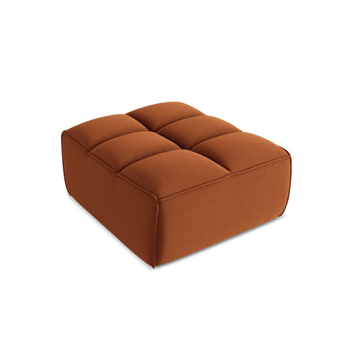 LaMiaSofa Poef Belluno - velours - terracotta - 80x93x43