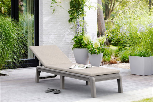 Keter Mallorca Ligbed - inclusief kussen - 187.5x58x29cm - Soft Beige