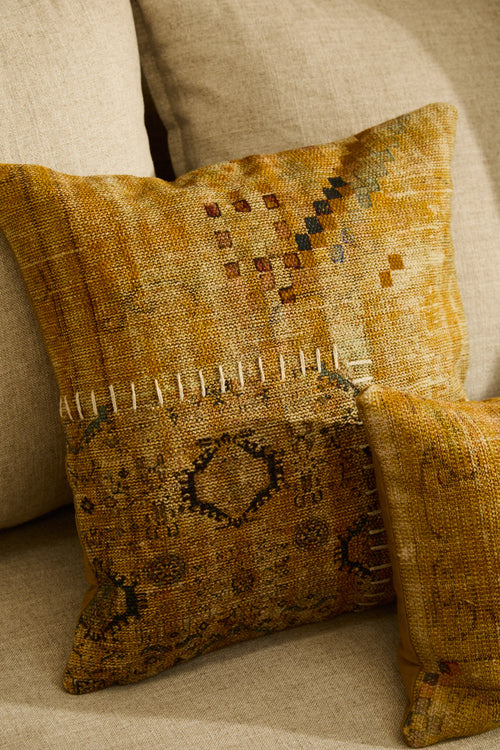 Calma House Kussenhoes Dinka - Mosterd - 45x45