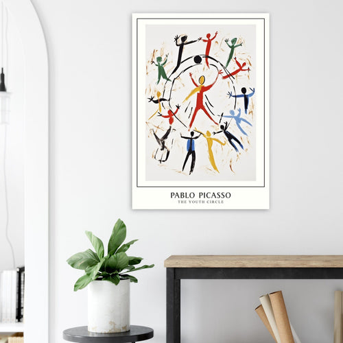 Artfulprints  Pablo Picasso - The youth circle   poster 70x100 cm - vtwonen shop