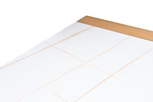 Austin tafel - 180x100 cm - light teak look - Centostone milano beige