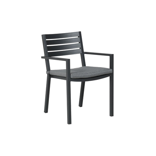 Garden Impressions tuinstoel Amarillo donker grijs - 4 stuks - vtwonen shop