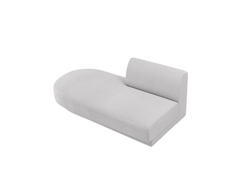 Micadoni Module Miley 2-zits, boucle lichtgrijs - 90x158x70cm