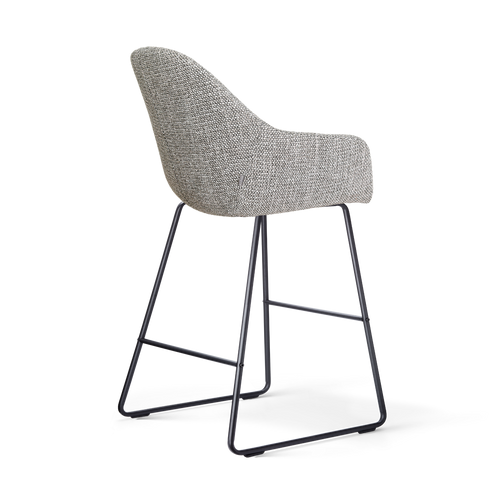 Nolon Nino-Mae barkruk grijs blend - zwart onderstel - 65 cm