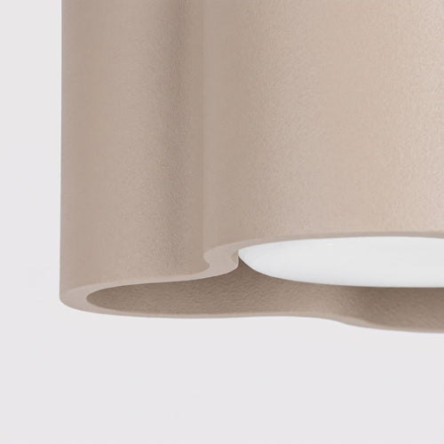 Sollux Lighting Plafondlamp OVIO 1 taupe Gx53 - 12x12x6cm
