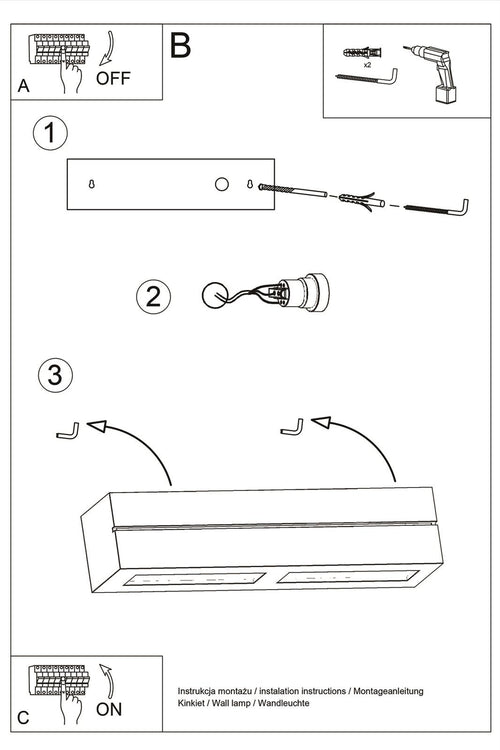 Sollux wandlamp Vega - 1 lichts - 9.5  x 9.5   cm - wit - vtwonen shop