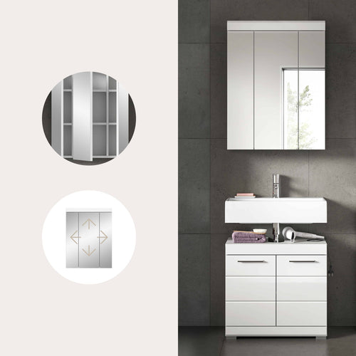 Furnilux Badkamercombinatie 2-Delig - 60cm x 191cm x 34cm