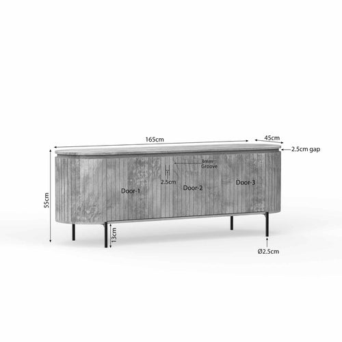 Starfurn  tv meubel Lana - taupe - 45x165x55cm