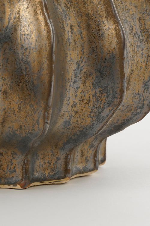 Mica Decorations Altea Vaas - H35 x Ø33 cm - Keramiek - Brons