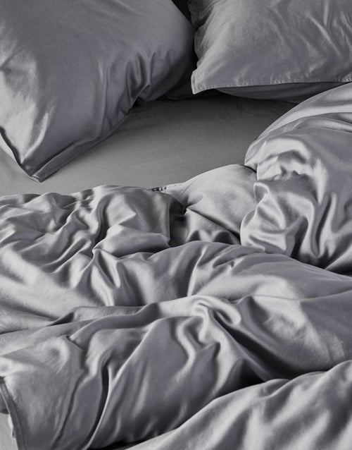 Essenza Minte dekbedovertrek - Tweepersoons – 200x200/220 cm - Global grey