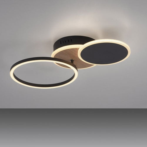 Paul Neuhaus plafondlamp Baikal - 3 lichts - 43  x 8.2   cm - zwart