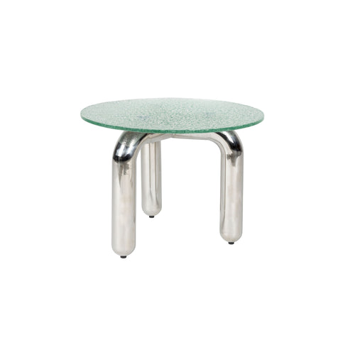 Dutchbone Marly Bijzettafel Zilver/Glas