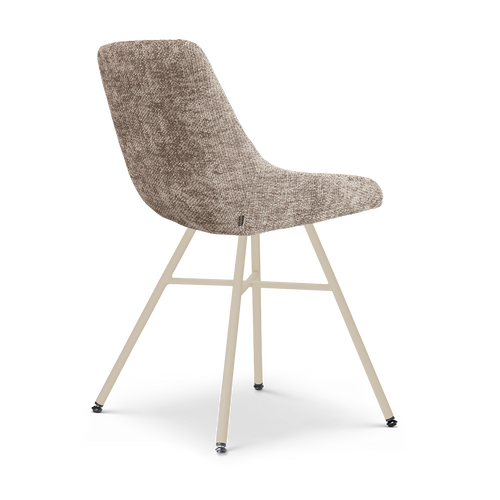Nolon Noa-Isa eetkamerstoel bruin - beige onderstel