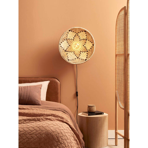 GOOD&MOJO wandlamp Andros - naturel - Ø45cm - vtwonen shop