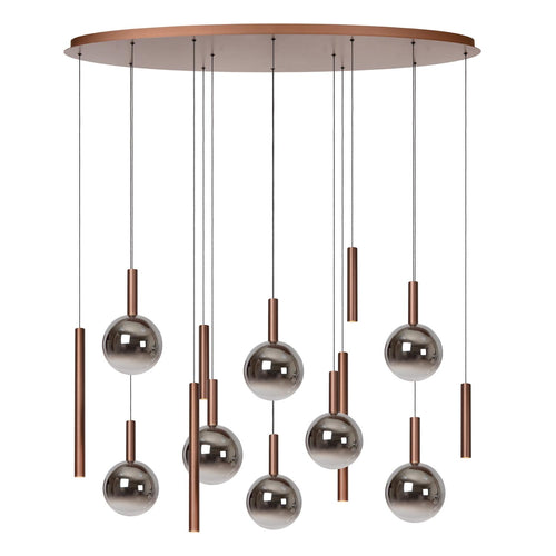 Lucide hanglamp JASMINE - Geïntegreerde LED - Koper