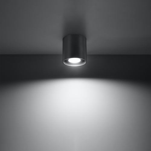 Sollux Lighting Plafondlamp ORBIS 1 antraciet - 10x10x10cm