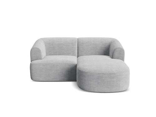 Cosmopolitan Design Modulaire hoekbank rechts Campi 3-zits, ribfluwelen geld - 156x180x70cm
