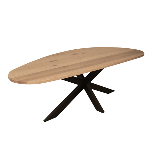 Starfurn  eettafel Lou - bruin - 98x210x76cm
