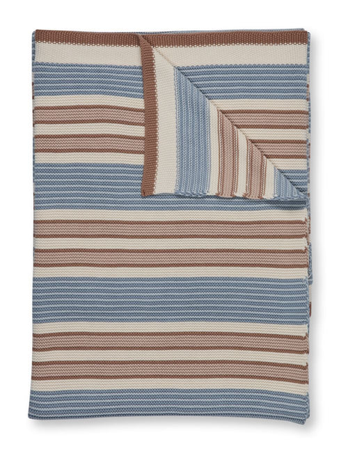 Pip Studio Sprei Bonsoir Combistripe - 130 x 170 cm - Blauw