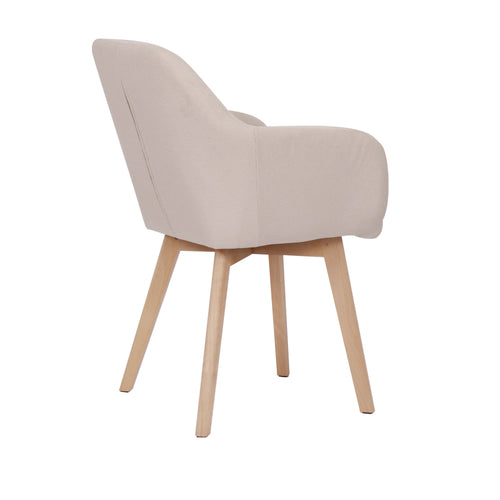 Housecraft Living Yala Eetkamerstoelen Off White/ Gebroken wit - Set van 2
