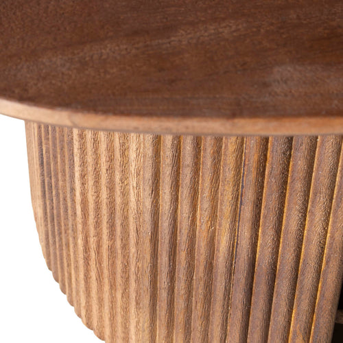 Giga Meubel Salontafel Lorna - Deens Ovaal Bruin Hout - 130x70x38cm - vtwonen shop