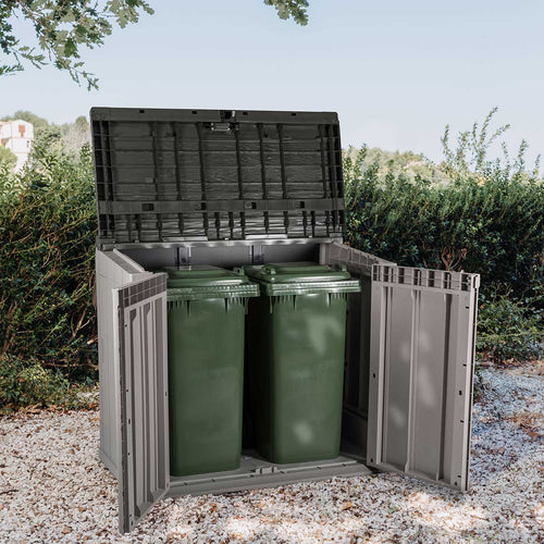 Toomax opbergbox Stora way - taupe donkergrijs 842 liter - vtwonen shop