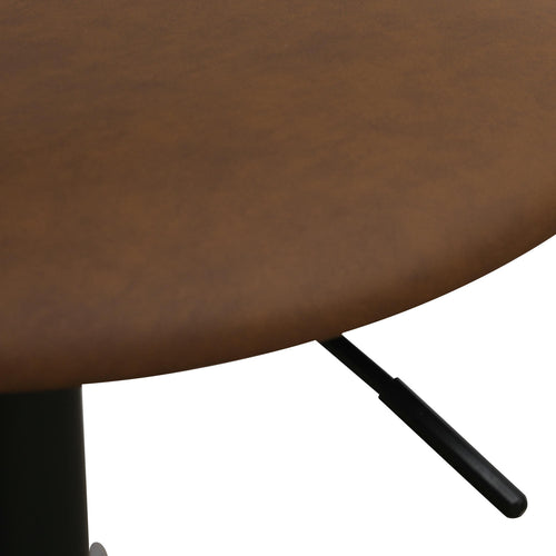 Furnhouse bureaustoel Roxy - Donkerbruin - Kunstleer - 57x56x74