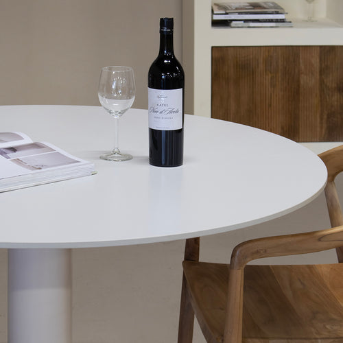 Giga Meubel Eettafel Malia - Rond - Keramiek - 120cm - vtwonen shop