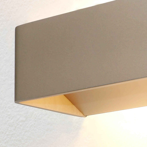 Artdelight wandlamp Mainz - 2 lichts - 10  x 7   cm - champagne