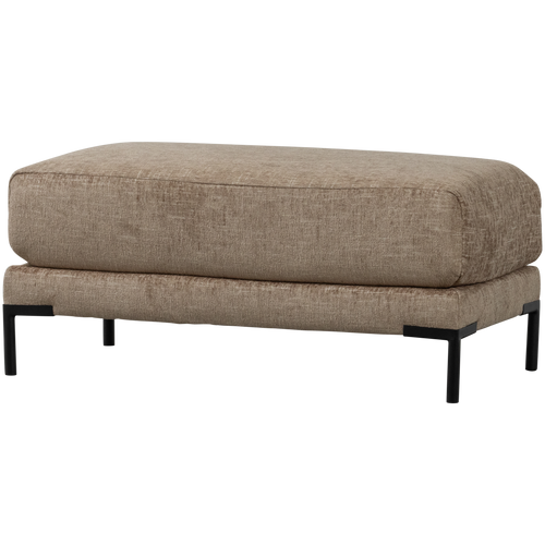 vtwonen poef Couple - Polyester - Mud Melange - 44x50x100 - vtwonen shop