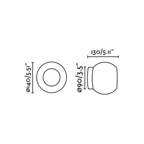 Faro Moy Badkamerwandlamp Mat Zwart IP44 3000K