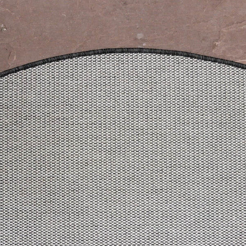 Rond Buitenkleed Mono - Zwart/Wit - Dubbelzijdig - EVA Interior - 200 x 200 cm - vtwonen shop