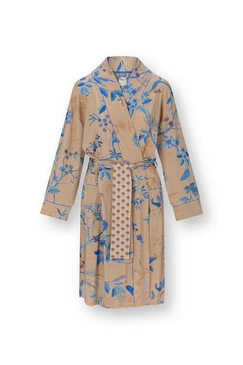 Pip Studio - Nisha Kimono Dames - Marigold - Blauw - M