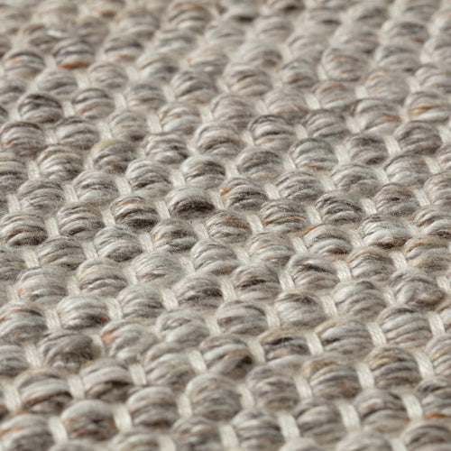 Interieur05 Vloerkleed Gerecycled Materiaal Rond Ciro Naturel gemeleerd (bruin/wit/antraciet) - 220 x 220 cm
