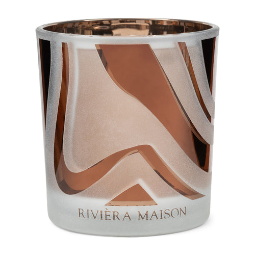 Rivièra Maison RM Spiral Votive white - Glas - Wit - vtwonen shop