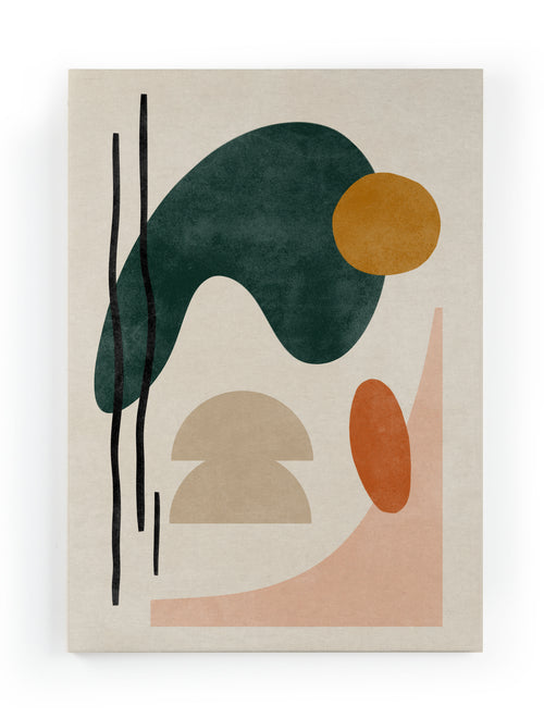 Canvas 60x40 Abstract landschap afdruk - vtwonen shop