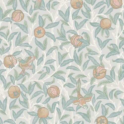 William Morris at Home Vliesbehang - Bird & Pomegranate Duck Egg