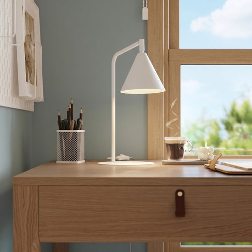 Sollux Lighting Tafellamp NOX wit - 18x18x35cm