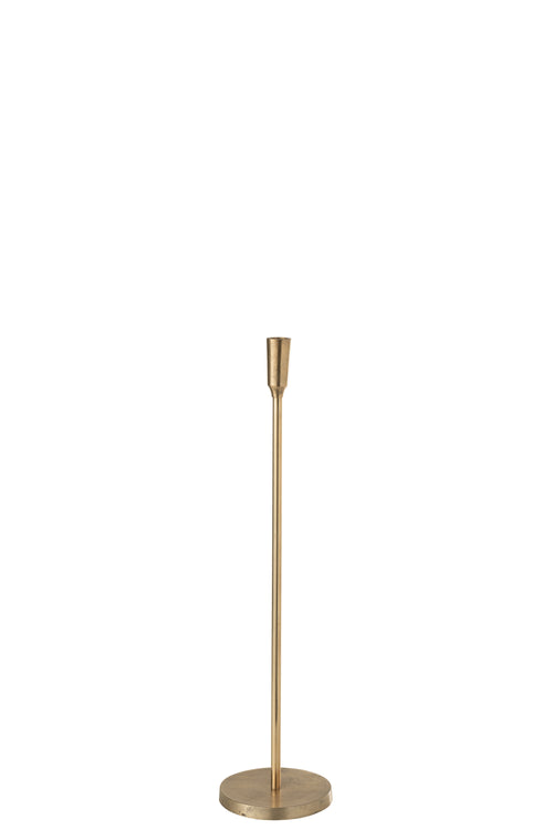 J-Line kandelaar - metaal - goud - medium