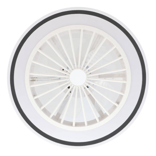 EGLO plafondlamp met ventilator Almeria - ac led-cct - wit/zwart