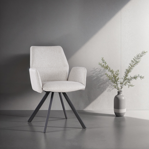 Livingfurn eetkamerstoel Diana - beige - 1 stuk - vtwonen shop